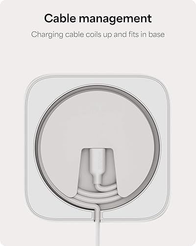 Miniatura 8 de Mophie Soporte de carga inalámbrico, certificado Qi2, cargador MagSafe para iPhone, cargador inalámbrico rápido magnético con soporte ajustable para