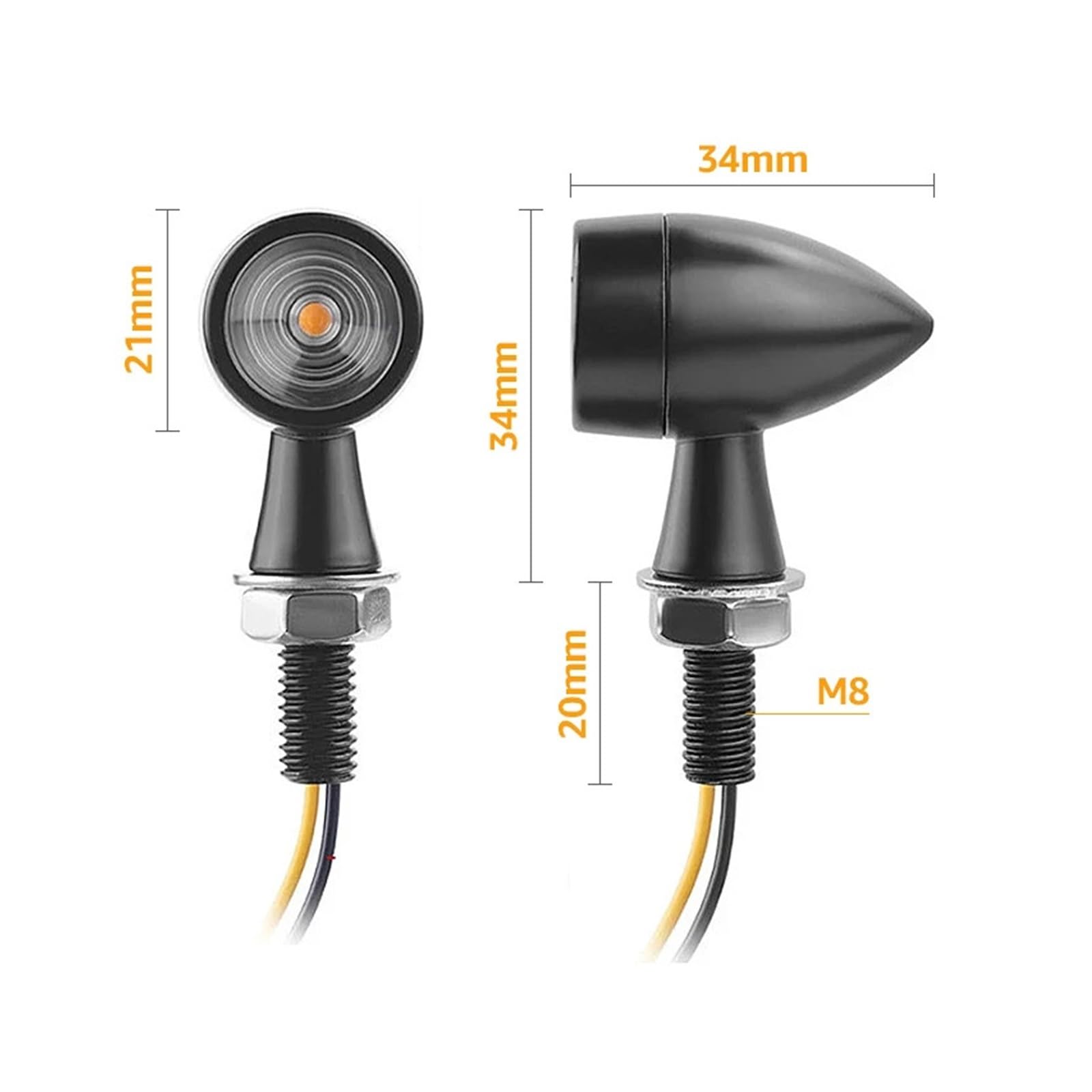 Luz LED de Intermitente Motocicleta Moto Clignotant Giro luz señal