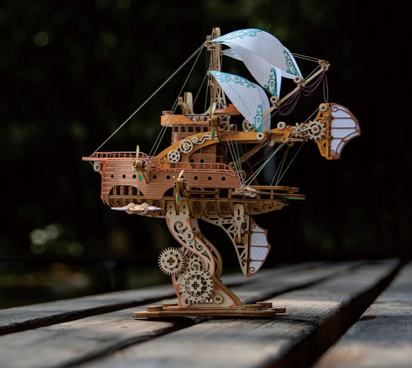 In 80 Tagen per Schiff um die Welt, 3D-Puzzles für Erwachsene und Kinder zum Bauen, Howcat, Holz, 421 Teile