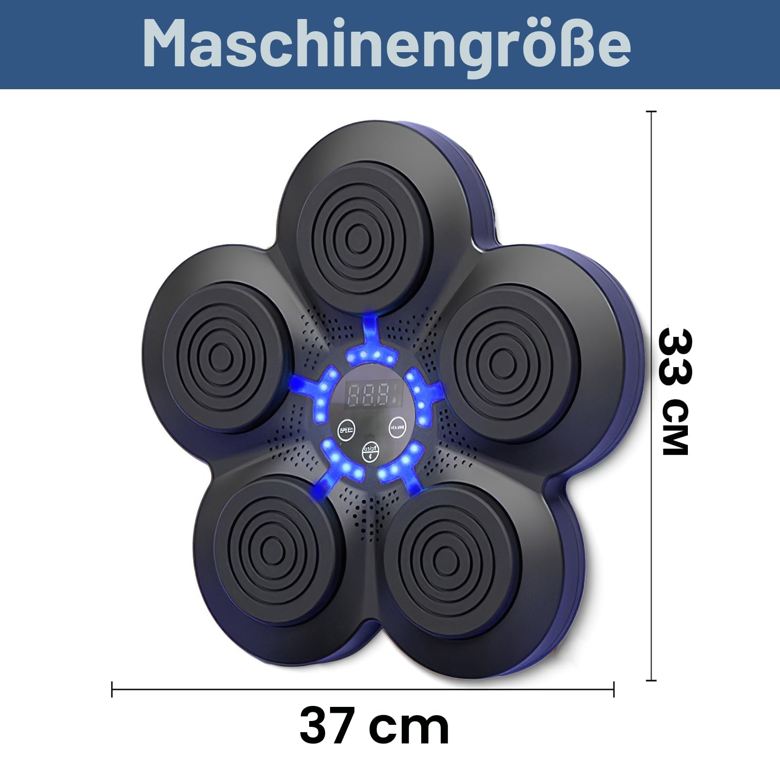 Boxmaschine mit Musik, elektronisches Boxgerät, tragbar, Wandmontage, Bluetooth Music Elektronischer Boxer, Geschenk für Kinder und Erwachsene