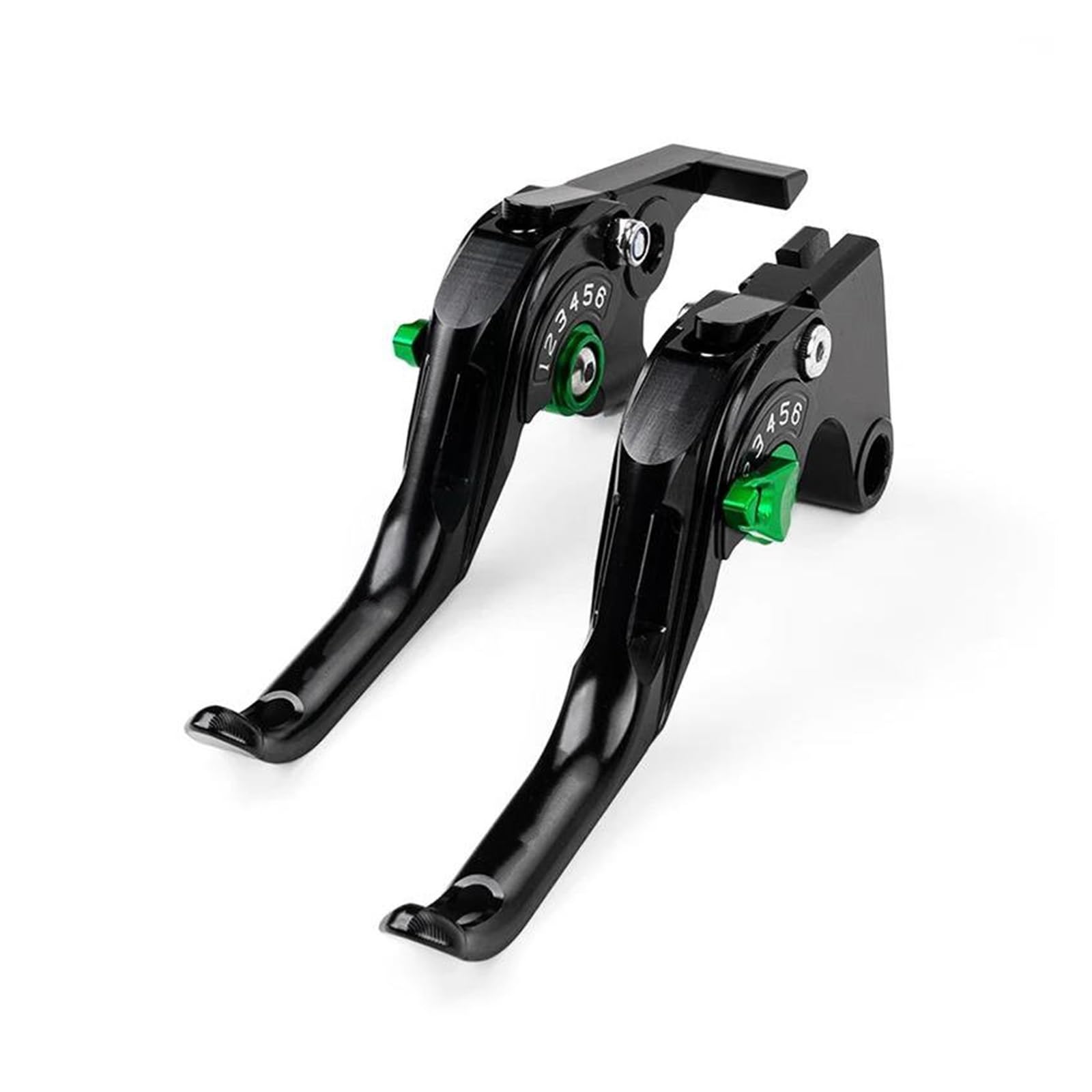 Mamxvkvzeu Short-Green Motorbike Brake Clutch Handle Levers Motorcycle Brake Clutch Lever Adjustable Handle For Ninja500 Z500 For Ninja 500Se 2025 Z500se(Short-Green)