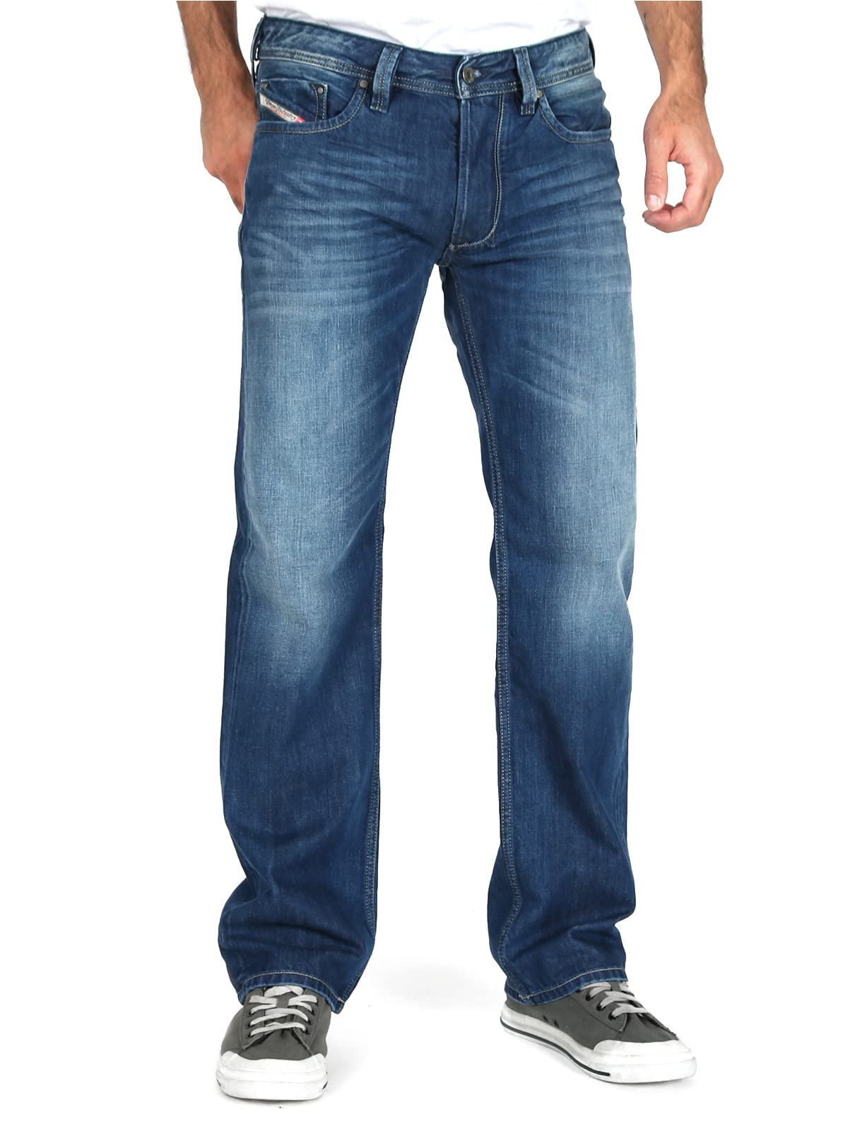 Diesel Men's Blue Blue 008Xr) Larkee-00C06r-008Xr-36 Straight Jeans, W36/L34 Large