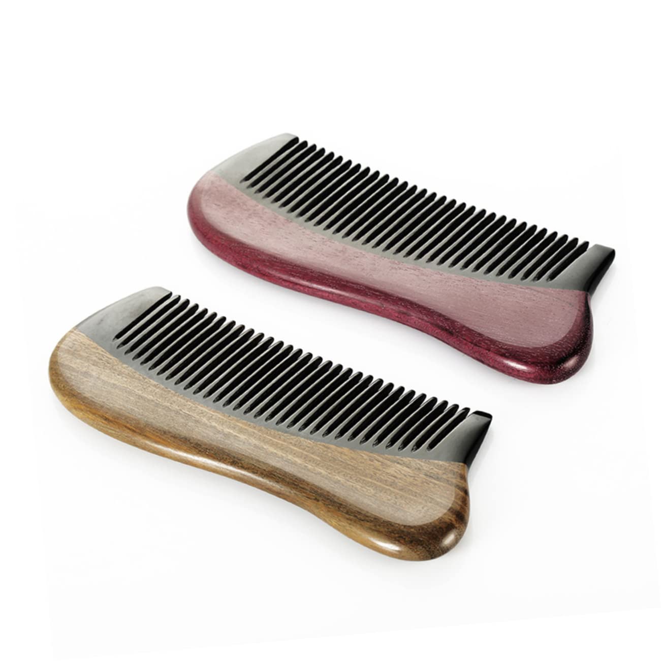 Peines para el cabello, 1 peine de masaje, peine de cabello natural, peine para cabello fino, tabla de masaje corporal de cuerno, peine sin enganches, peines de calidad, peine para alisar el cabe