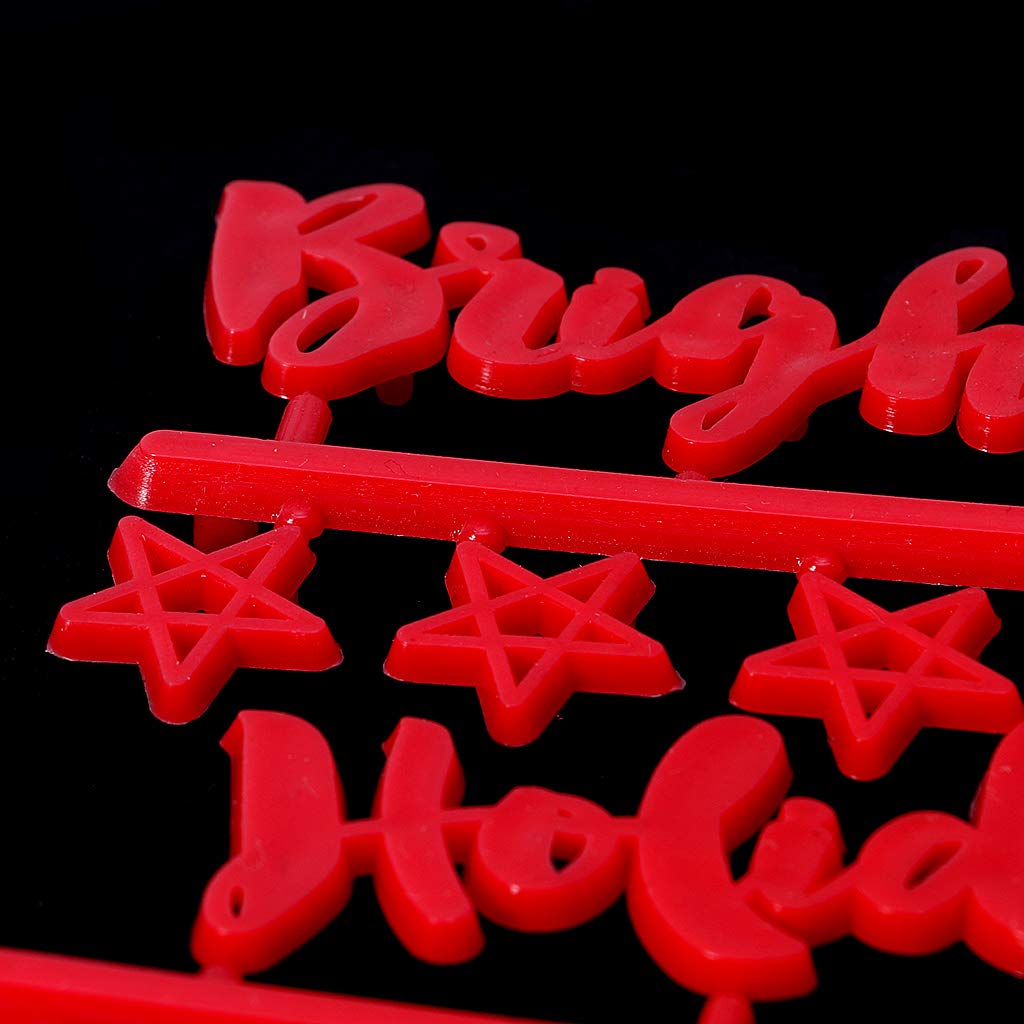 Red Numbers Characters For Changeable Felt Letter Board Message Boards Words Office Home Decoration Accessories