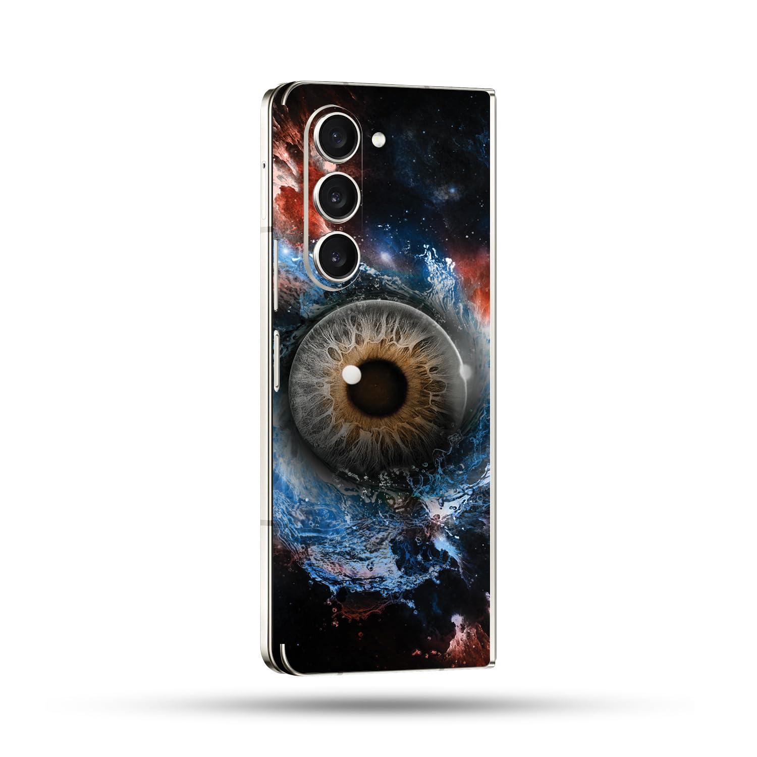 MightySkins Skin Compatible with Samsung Galaxy Z Fold 5 Full Wrap - Eye See You | Protective, Durable, and Unique Vinyl Decal wrap Cover | Easy to Apply, Remove, and Change Styles | Made in The USA