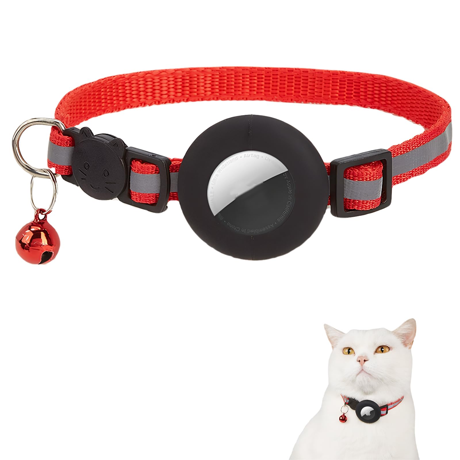 Amazon | DELUXEFOX エアタグ 猫用首輪 Airtag紛失防止デバイス 犬 猫