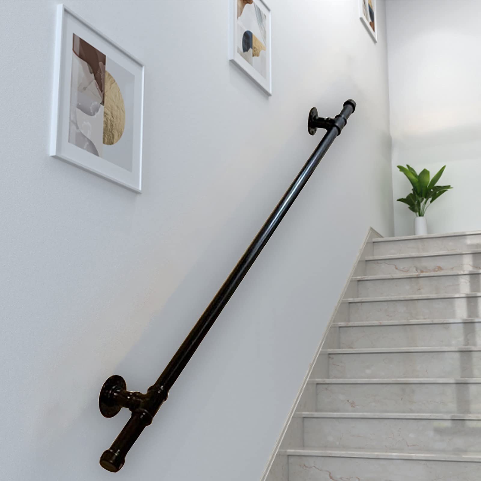 LWJSOCP Outdoor Grab Bar Kit Staircase Handrail Banister Support Handles 80cm to 300cm
