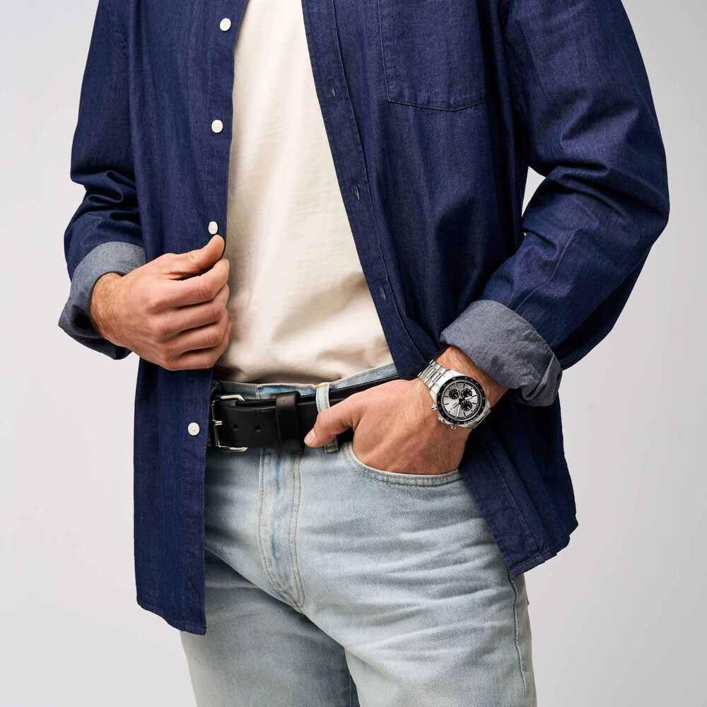 Fossil Autocross Orologio Uomo, Movimento Multifunzione al Quarzo con cinturino in acciaio inossidabile o pelle