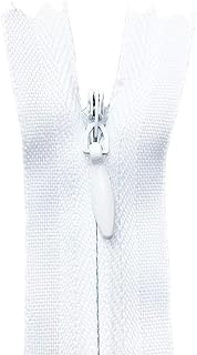 20PCS Nylon Invisible Zipper,Sewing for Handmade Garment/Bags/Home Textile,Tailor Sewer Crafter's Special(22 inch,White)