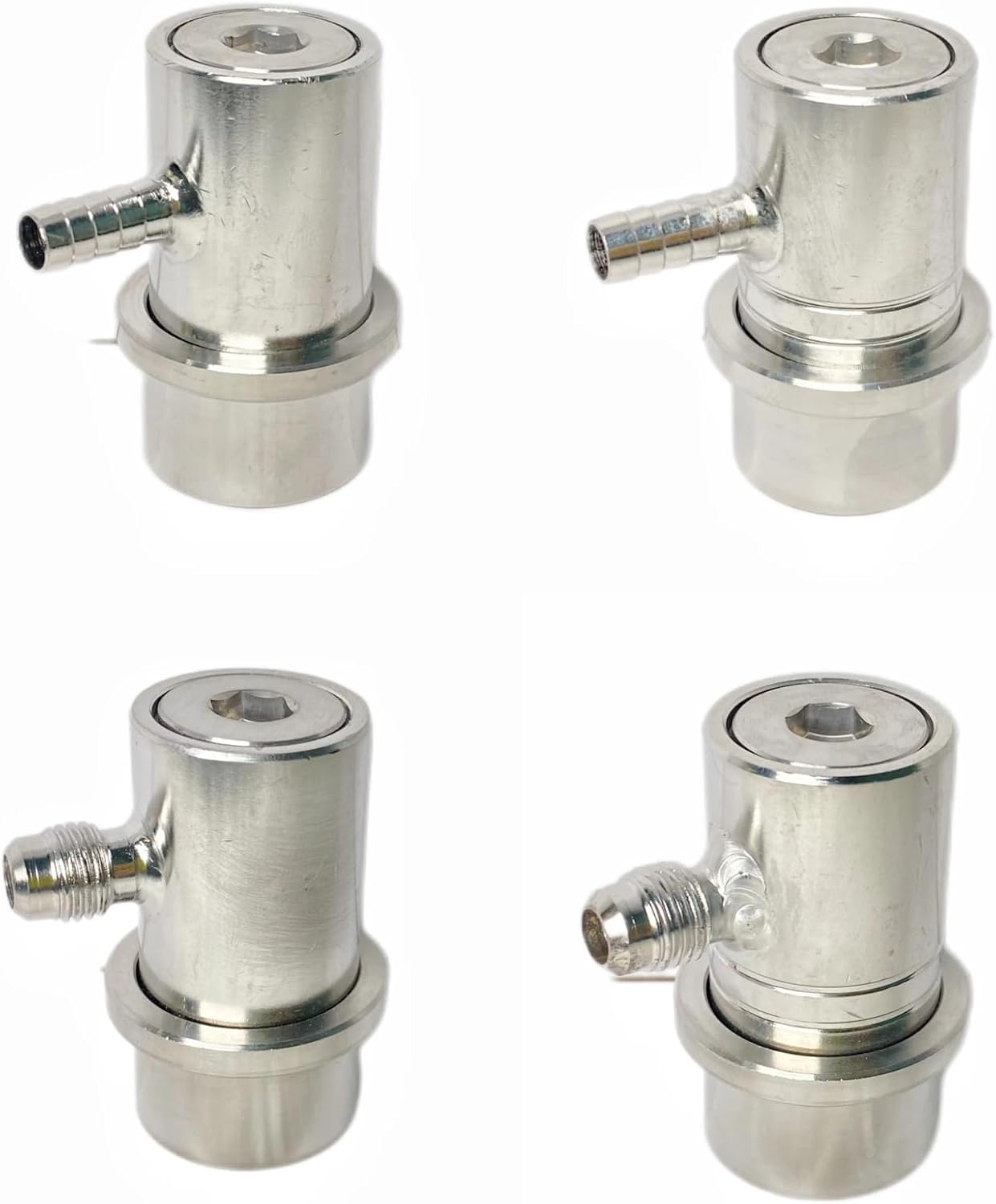 Heavy Duty Stainless Steel Ball Lock Corny Keg Disconnect Gas & Liquid (MFL/Barb) Cornelius Style Home Brew Beer Kegging Heavy(Gas Barb)