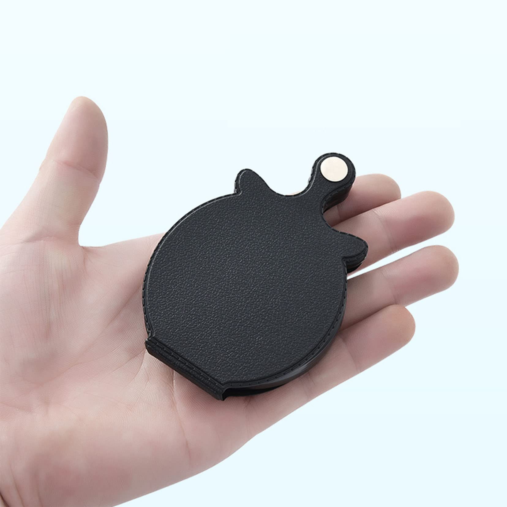 ESNY 2 szt. 10 x mini etui z klapką ze szkła powiększającego z obrotową pochwą ze skóry ochronnej do czytania, nauki, biżuterii, hobby, książek, rozmiar obiektywu 55 mm, twarda obudowa