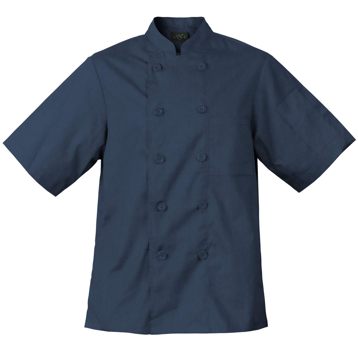 Chef Code Men's Short Sleeve Unisex Classic Chef Coat