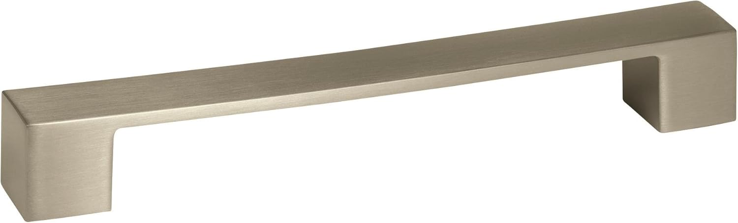 Amerock 2000839 Monument 6-5/16 in (160 mm) Center-to-Center Satin Nickel Cabinet Pull