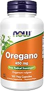 NOW Foods, オレガノ、450mg、ベジカプセル100粒