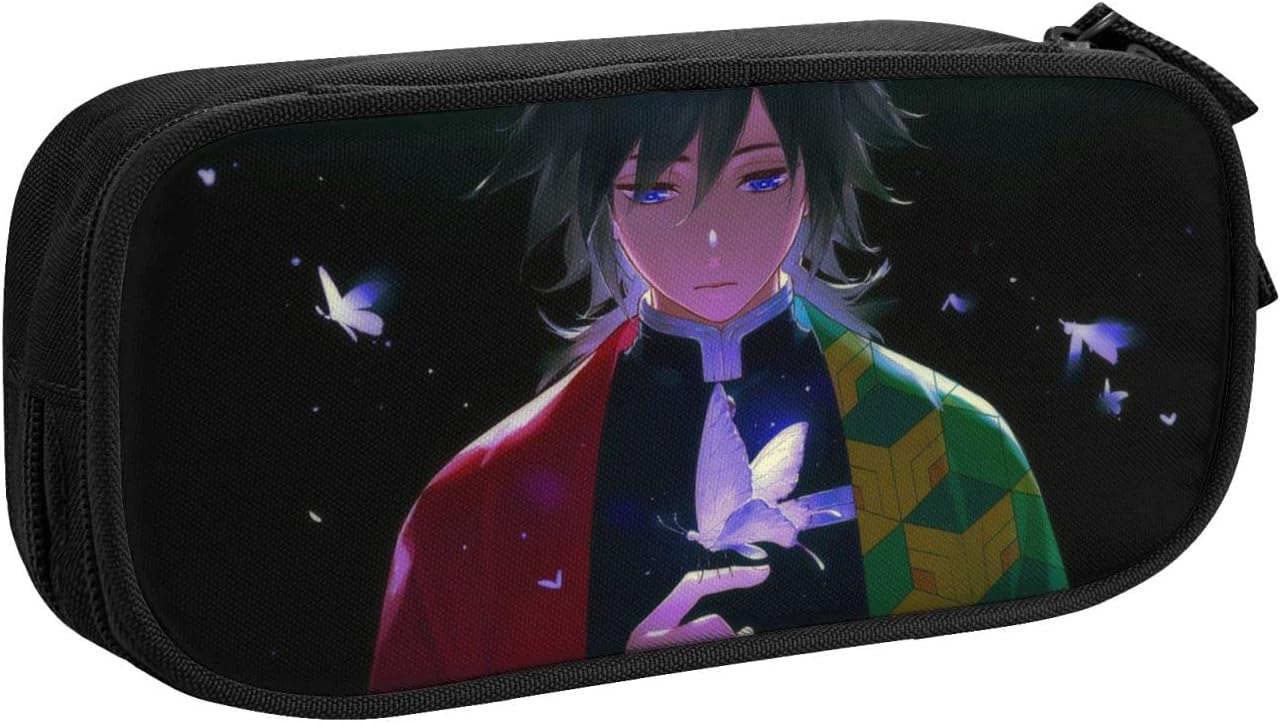 鬼滅の刃 7 両面宿儺筆入れ 人気 訳ありセール格安 アニメ 周辺 筆箱 筆袋 贈り物 万年筆ケース 誕生日 女の子 子供 プレゼント 黒 学生 男の子