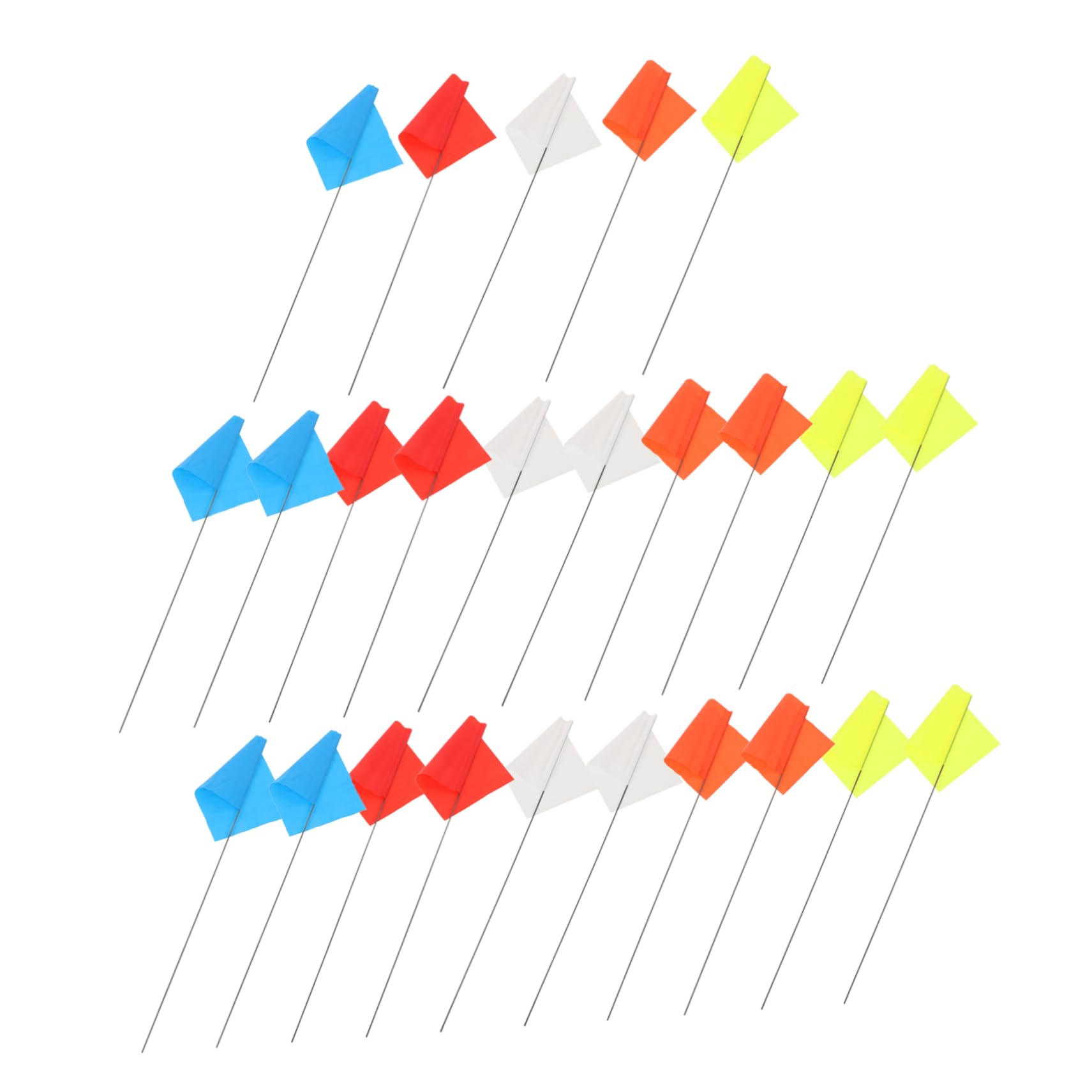 Drapeaux de marquage extérieurs multicolores pour aménager votre pelouse