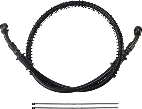 PRO BAT 23.6/60cm Braided Hydraulic Brake Hose Line Pipeline For Chinese GY6 Scooter ATV Dirt Bike Go Kart 10mm Banjo Ends Black