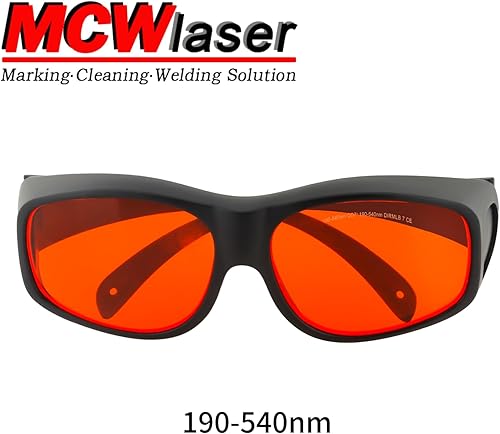 Miniatura 2 de MCWlaser CE de las gafas protectoras de las gafas de seguridad del laser 190-540nm para el tipo ULTRAVIOLETA EP-3 de la absorción del laser de la