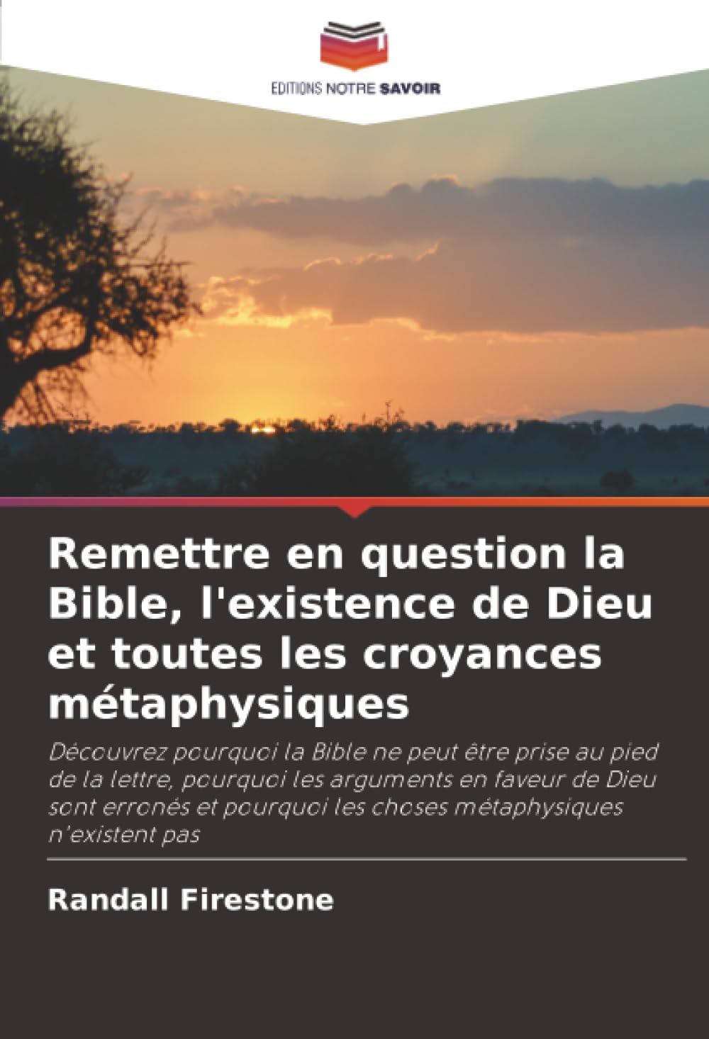 Remettre en question la Bible, l'existence de Dieu et toutes les croyances métaphysiques: Découvrez pourquoi la Bible ne peut être prise au pied de la ... les choses métaphysiques n'existent pas