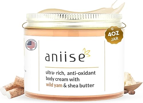 Crema corporal Wild Yam - Hidratante hidratante para apoyo menstrual y menopáusico - Crema nutritiva con manteca de karité, aceite de aguacate y