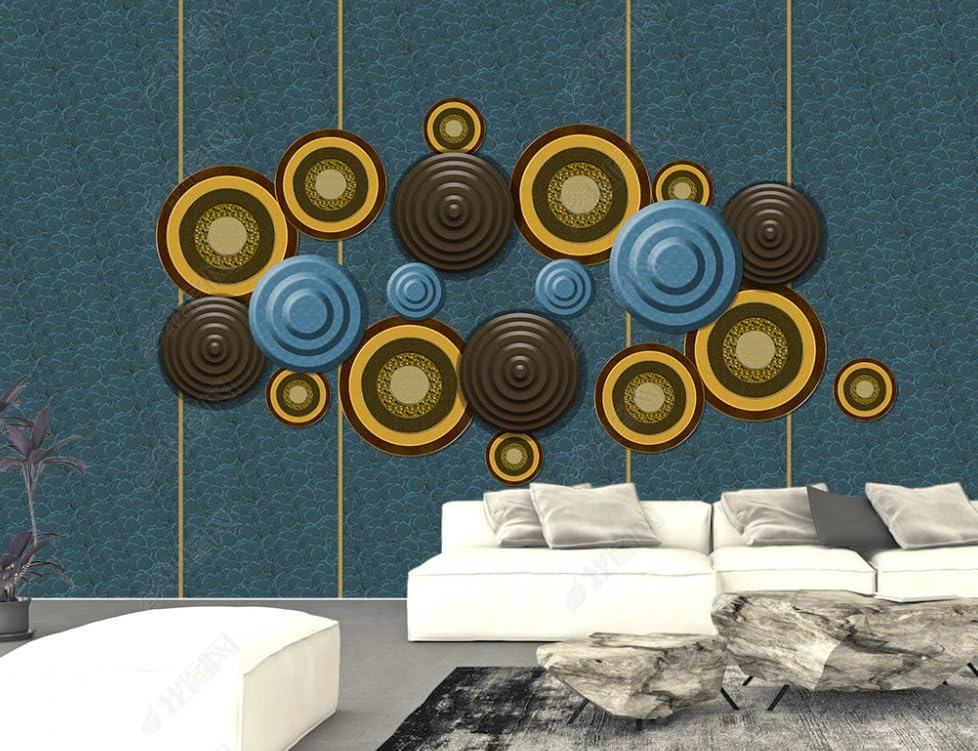 Papier peint intissé abstrait zen géant mural pour salon et chambre - 400x280 cm