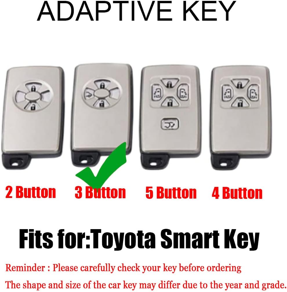 TPU Key Fob Cover for Toyota Noah Tarago Mark X RAV4 Voxy Corolla Yaris Estima Key Case Cover for Toyota Noah Car Accessories Protector-TPU Keychain(Gray) image 2