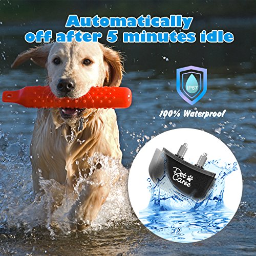 Instecho Dog Training Collar, 100% Rainproof Rechargeable Electronic Remote Dog Shock Collar 330 Yards Beep/Vibrating/Shock Electric E-Collar #TOP3