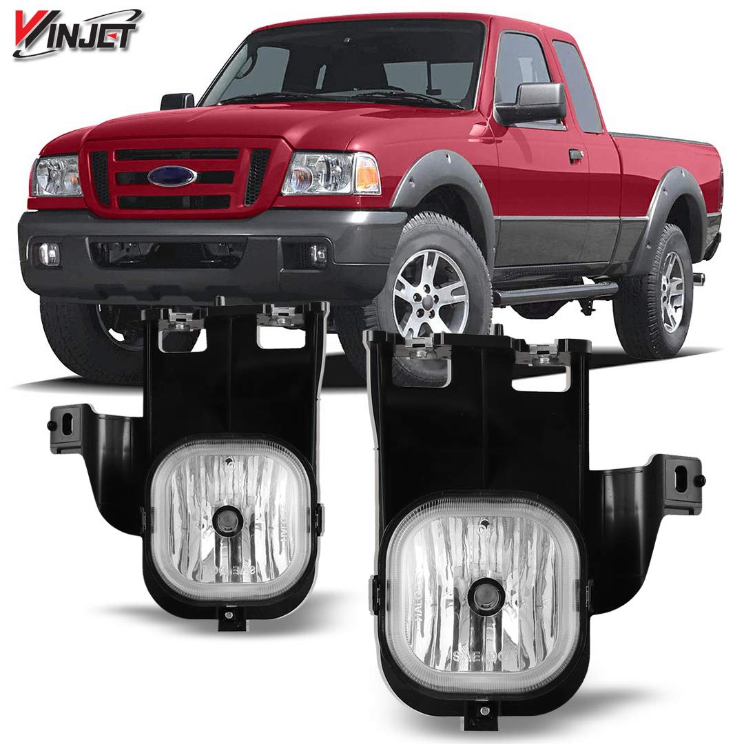 WinjetWJ30-0556-09 OEM Series for 2006-2007 Ford Ranger Clear Lens Factory Style OE Fitment Replacement Fog Light A Pair Set