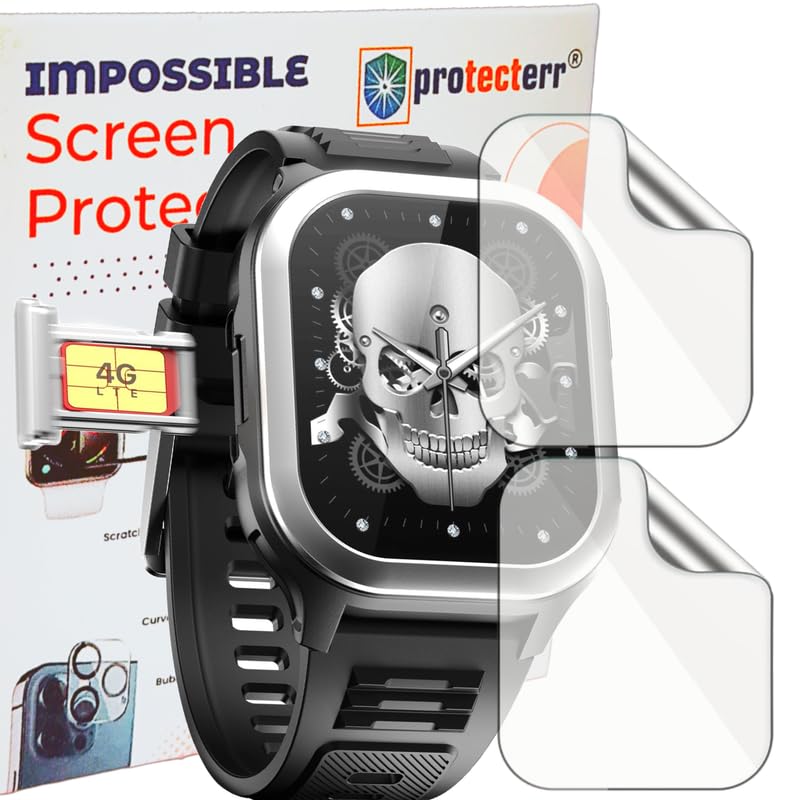 PROTECTERR |2-Pack| Screen Protector/Guard for Fire-Boltt 4G Pro 2.02” Smartwatch -Not A Tempered Glass (B0D9QYH275) Amazon Price History, Amazon Price Tracker