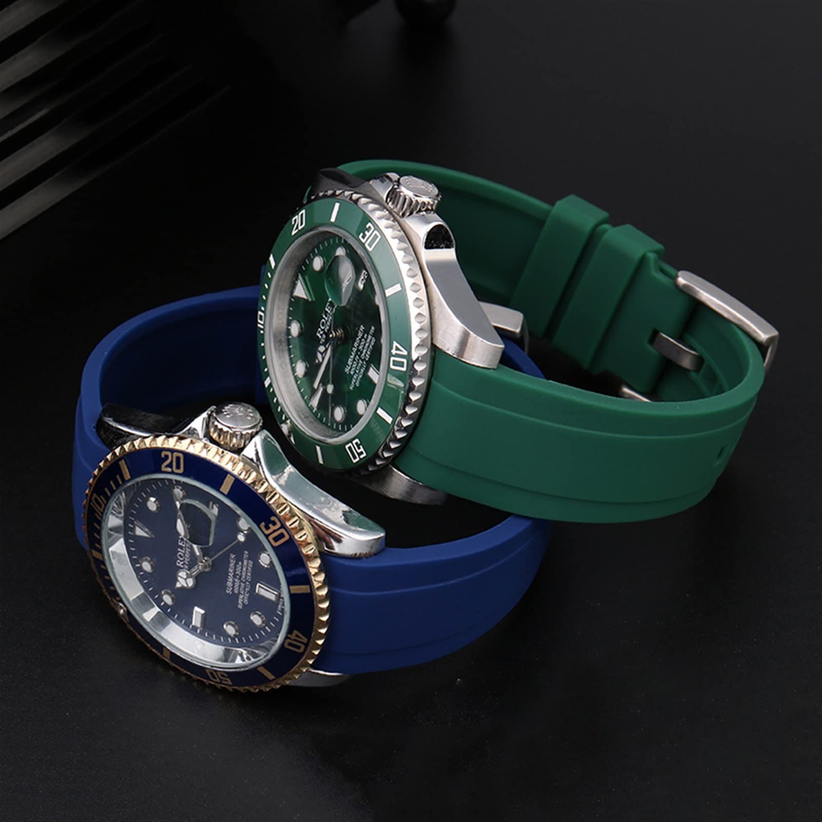 Pasek silikonowy do zegarka Rolex Longine Citizen BN0193 zakrzywiony pasek do zegarka 19 mm 20 mm 22 mm 21 męski miękki dodatek do bransoletki