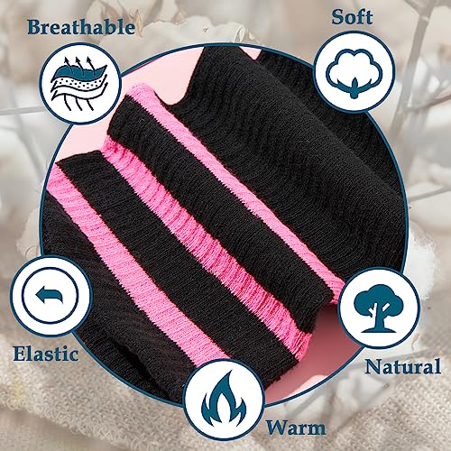 Image of Moon Wood Plus Size Thigh High Socks for Thick Thighs- Womens Knit Cotton Extra Long Over the Knee High Socks Leg Warmer