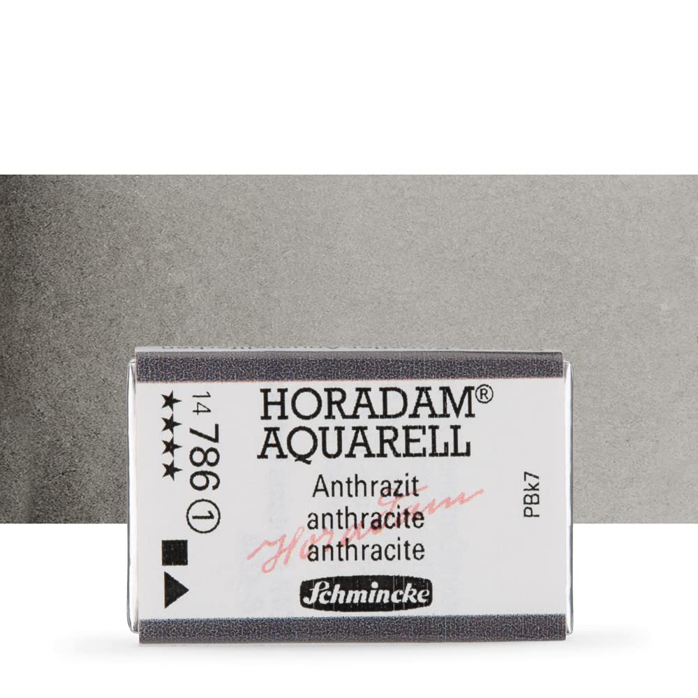 Schmincke - HORADAM® AQUARELL - finest artists' watercolours, 786 Anthracite, 14 786 043, 1/1 pan — image 1