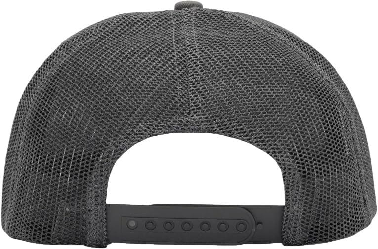 Image of Flat Bill Snapback Mesh Hats | Fits OSFM & XXL Big Head | Blank Solid Color Adjustable Trucker Hat for Men