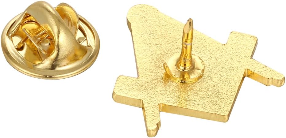 Gudeke Masonic Compasses Freemason Mason Lapel Pin - Image 2