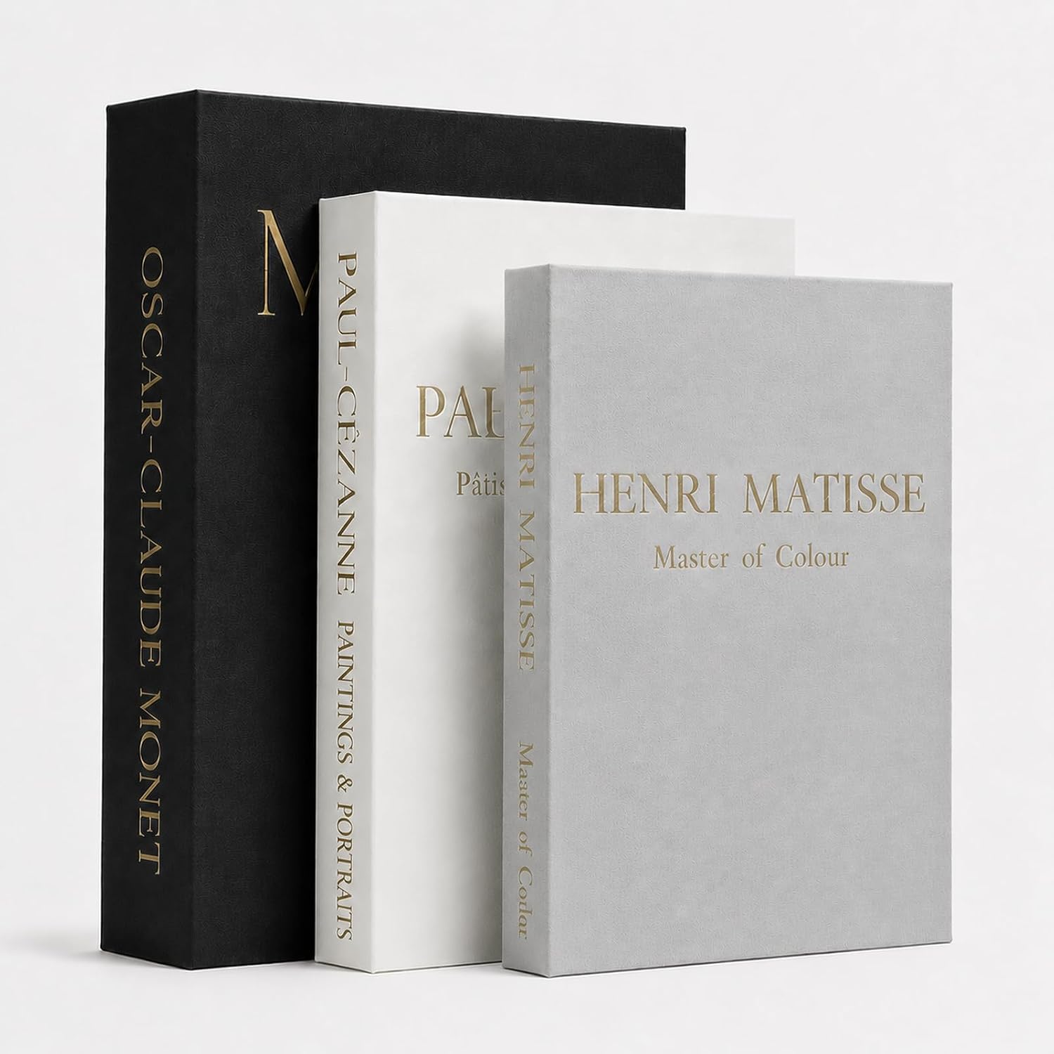 Decorative Books for Home Decor, Set of 3 Linen Fake Books, Blue