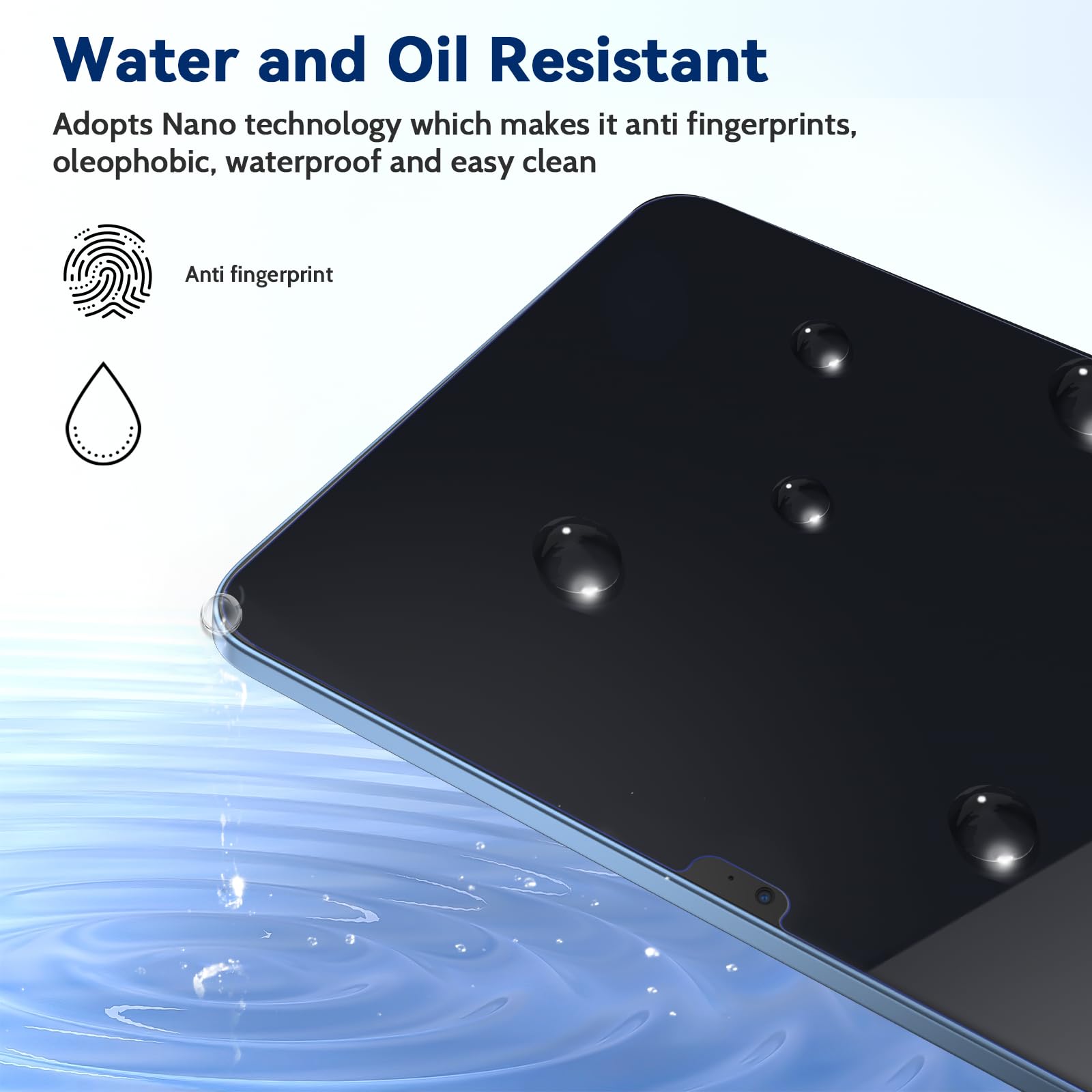 IPROKKO Paquete de 2 protectores de pantalla antiluz azul compatibles con iPad de 10ª generación 2022 (10.9 pulgadas), filtro de luz azul mate antirreflejos y sin burbujas