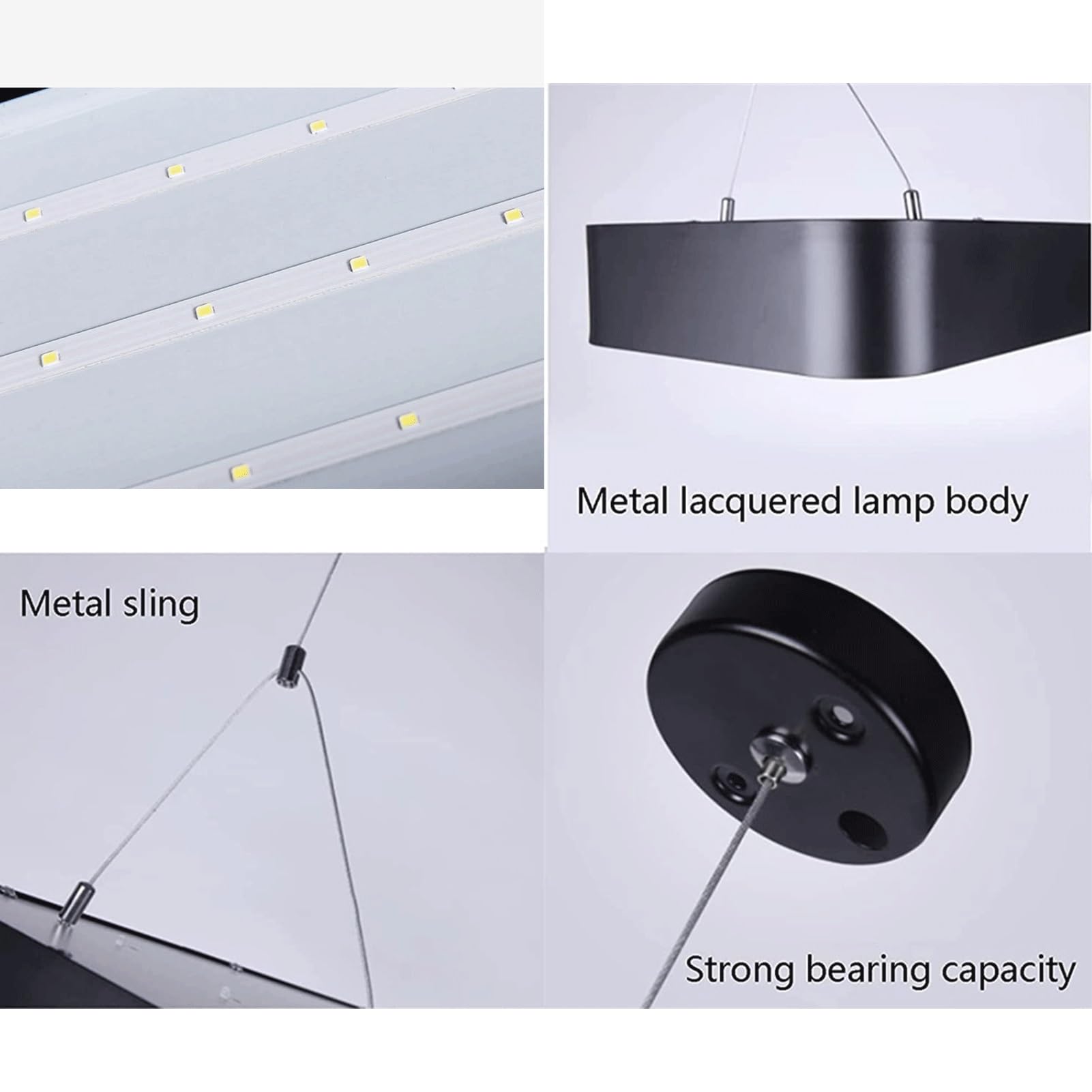 Dario rettanare Lungo a Sospensione, Tavolo da Biliardo, Dario lineare Minimalista a LED, da a Sospensione per Sala da Biliardo, Sala da Pranzo, Ufficio, Palestra, Negozio, da