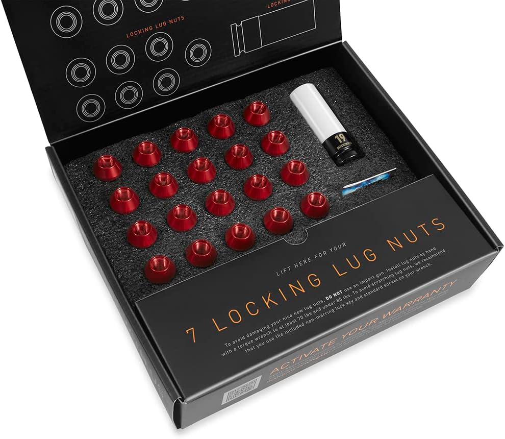 Mishimoto Aluminum Locking Lug Nuts, M12 X 1.5 Compatible with Ford Bronco 2021+