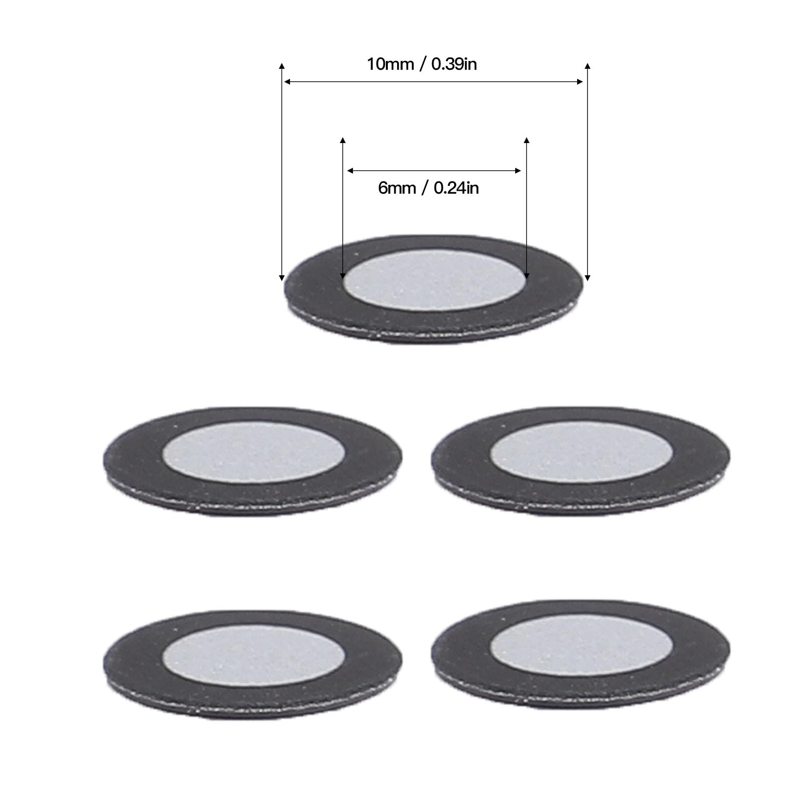 3D Scanning Markers, 150Pcs 6.0 mm Optical Tracking Markers for Industrial 3D Scanner, Magnetic Positioning Tracking Dots Diffuse Reflection Markers (ID 6mm, OD 10mm)