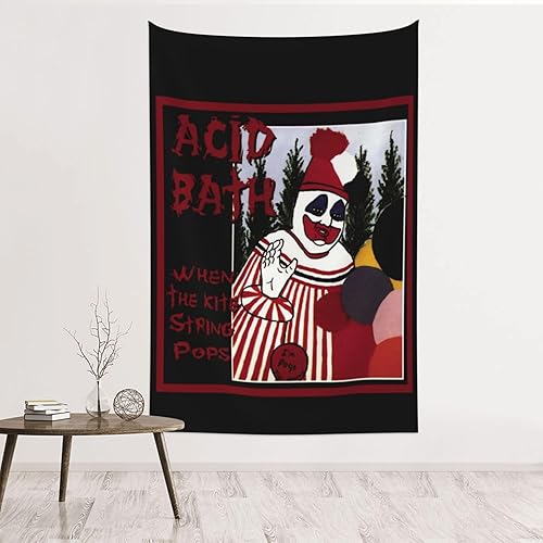 TRACKVEC Tapiz de baño ácido para colgar en la pared, dormitorio, fiesta, telón de fondo, arte de pared, decoración del hogar para sala de estar, disponible en Yaxa Venezuela