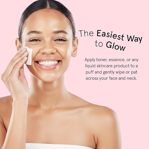 Miniatura 7 de grace & stella Almohadillas faciales para tóner, esencia y máscara de bricolaje (100 unidades) - Almohadillas removedoras de maquillaje suaves y sin