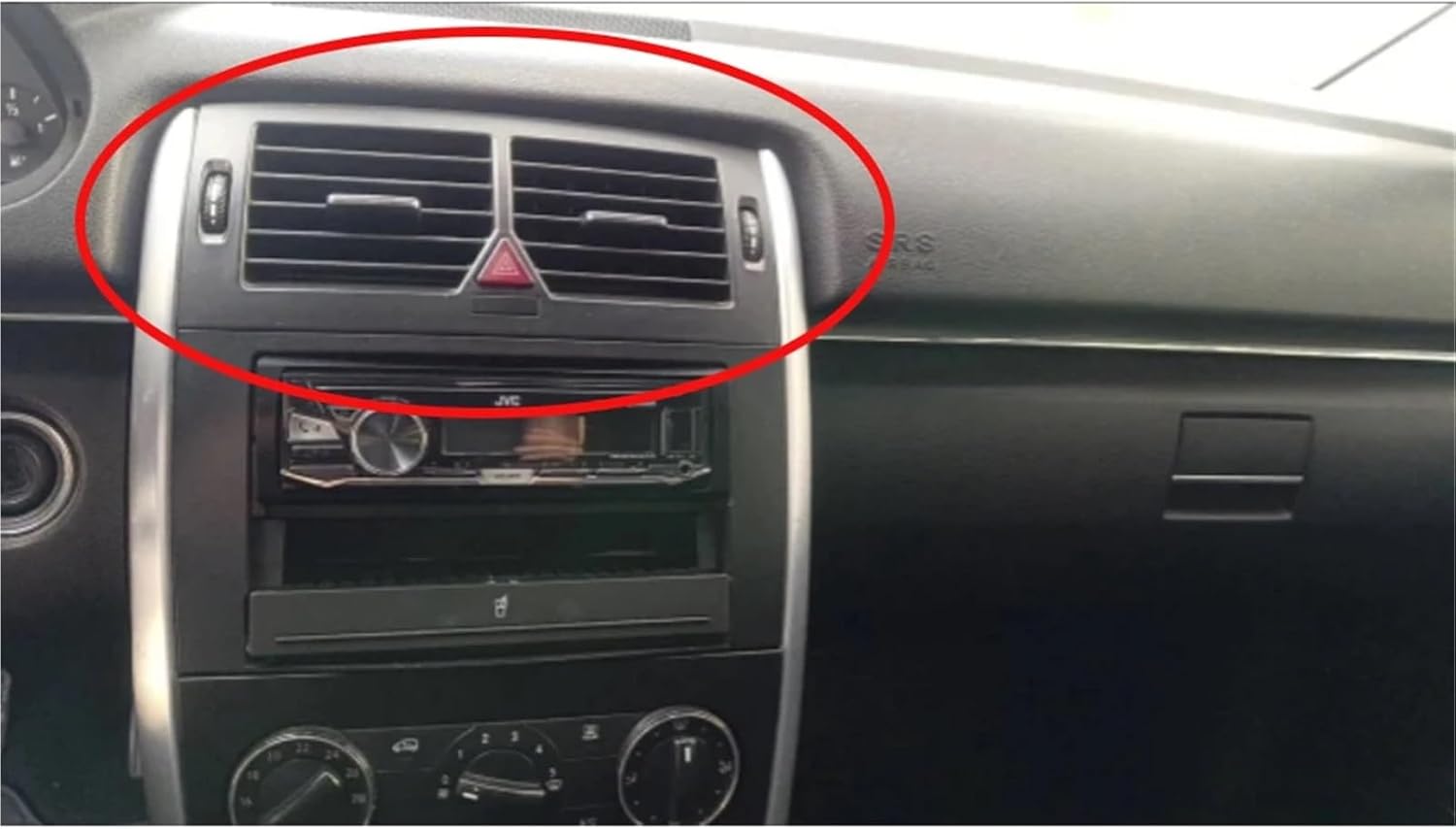 Front Console Full Chrome Central Air Conditioner AC Vent Grille Compatible with Mercedes-Benz W166 W164 W211 W245 W251 R280 B180 B200 B300(Full Set of)