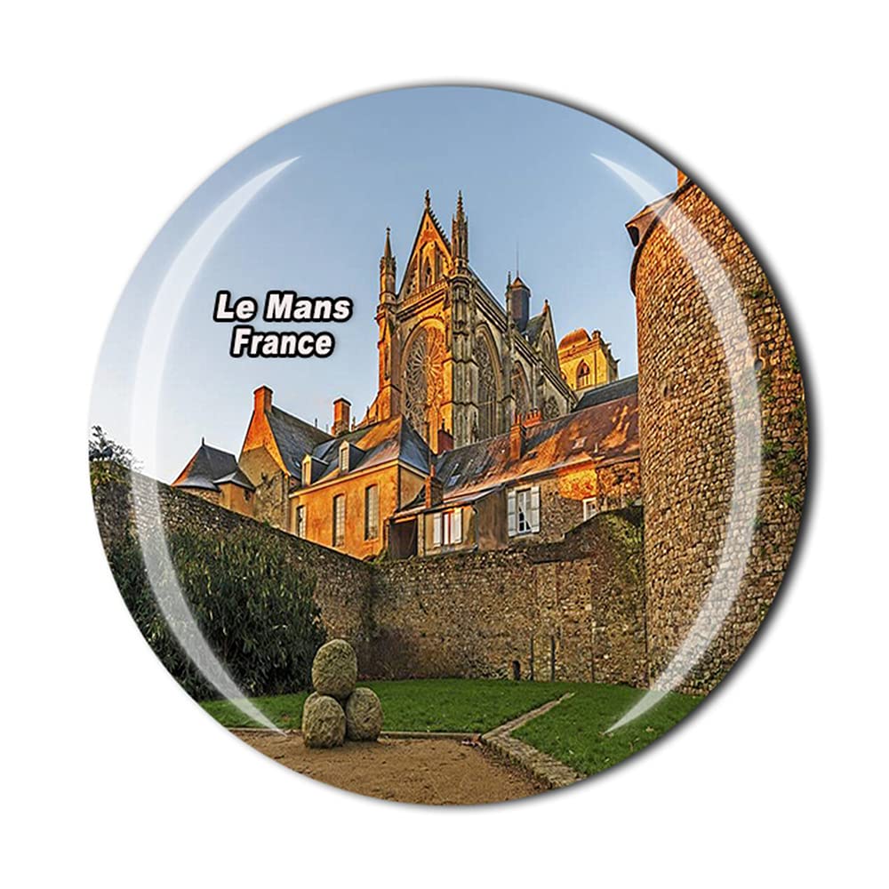 Timefly France Le Mans Fridge Magnet Crystal Tourist Souvenir Gift Collection Refrigerator Magnetic Sticker