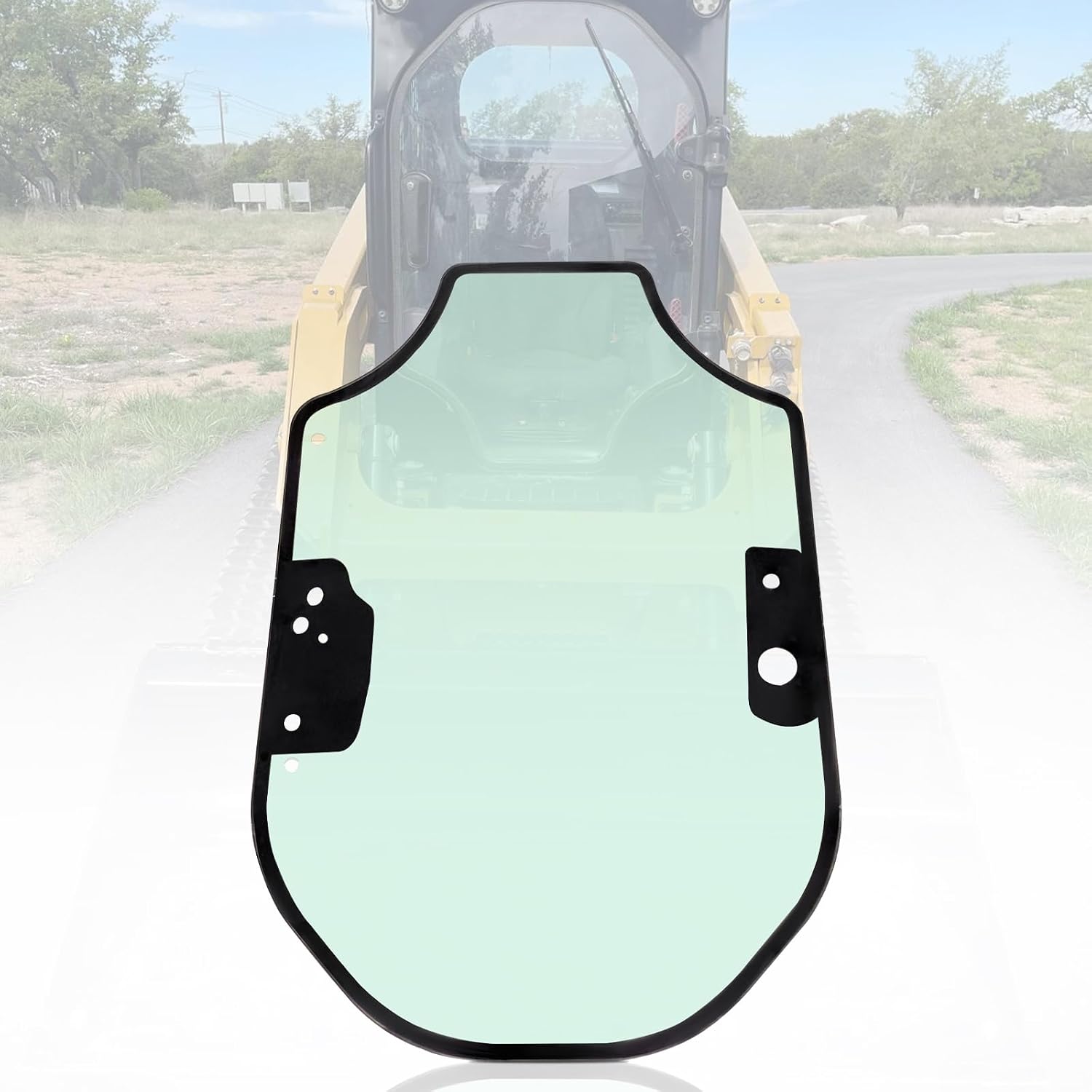 345-6230 Front Door Glass Fits For Caterpillar Skid Steer CAT SERIES D 259D 259D3 262D3 246D 249D 297D 3456230