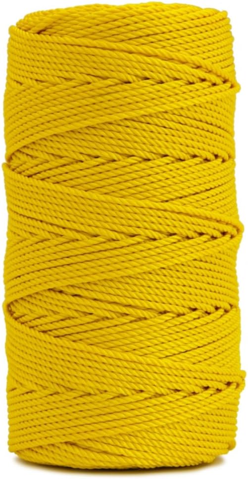 Rosary Twine, Twisted Nylon. Size #36, Golden Yellow, 1 lb 6-Pack