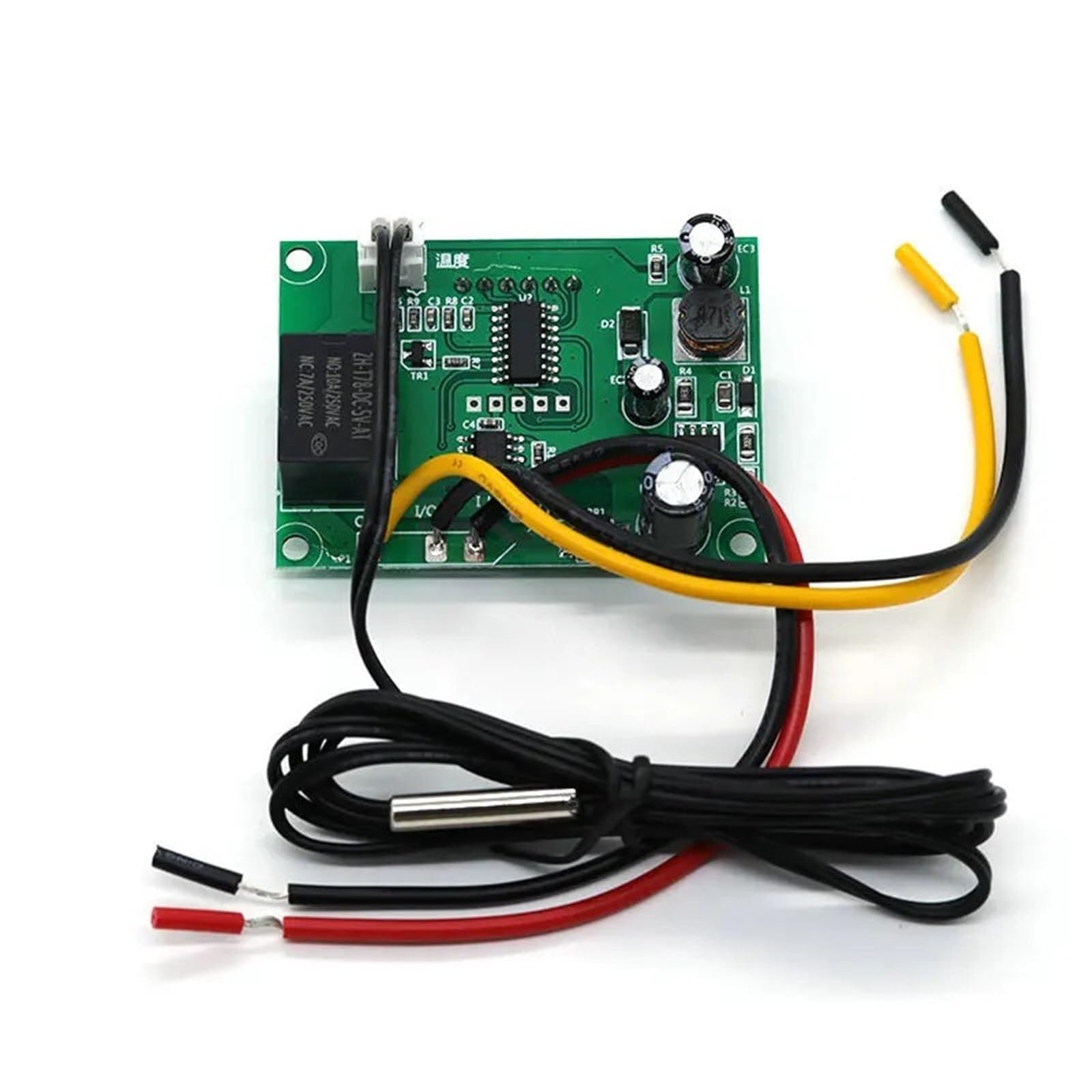 Cyfrowy regulator temperatury LED 220 V/12 V XH-W3002, 10 A, termostat, przełącznik sterowania, czujnik wodoodporny W3002 (5 szt. DC-24 V)