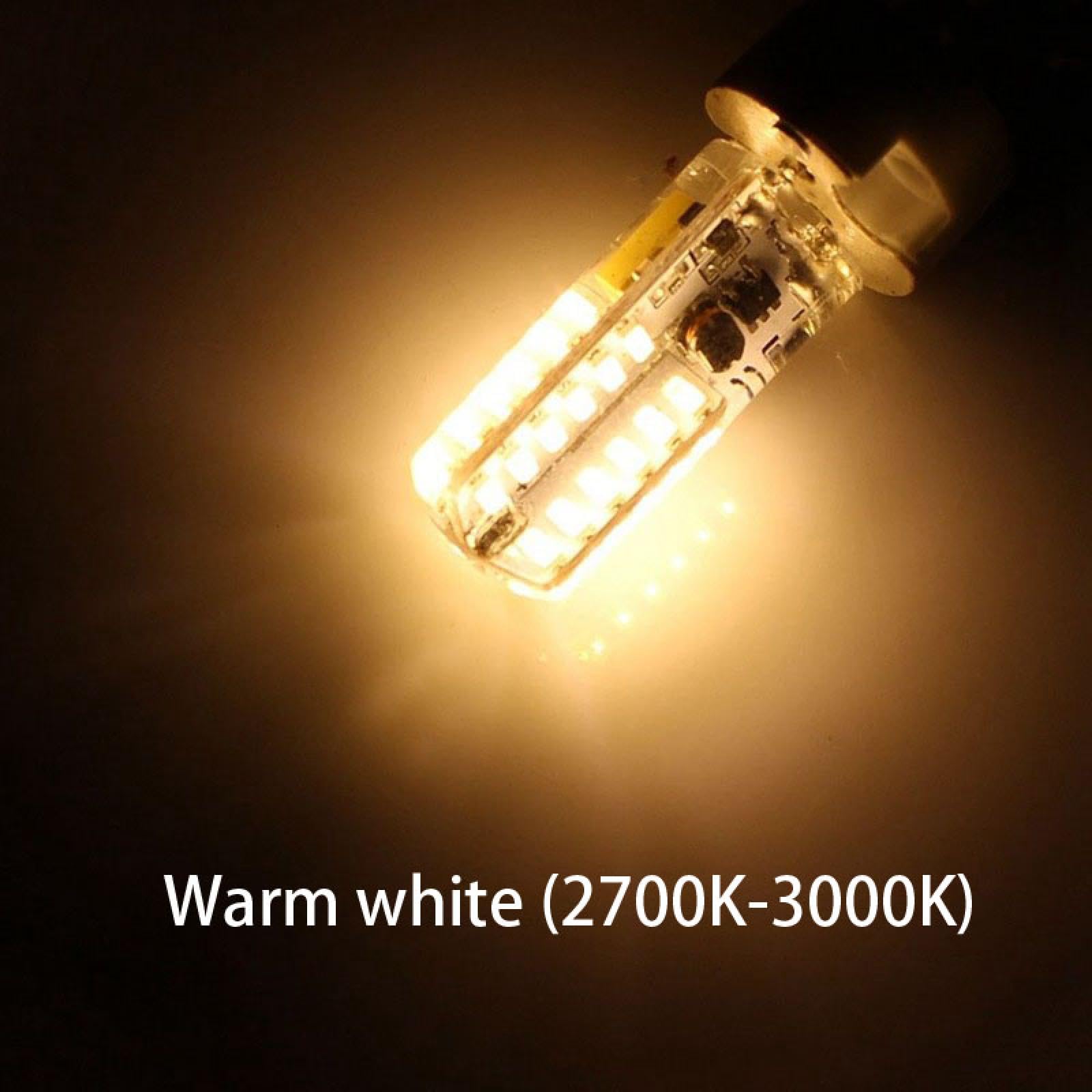 Ampoule LED 3W GY6.35 AC/DC 12-24V 3W équivalent ampoule halogène 30W G6.35/GY6.35 ampoule type JC à deux broches blanc chaud 10PC blanc froid