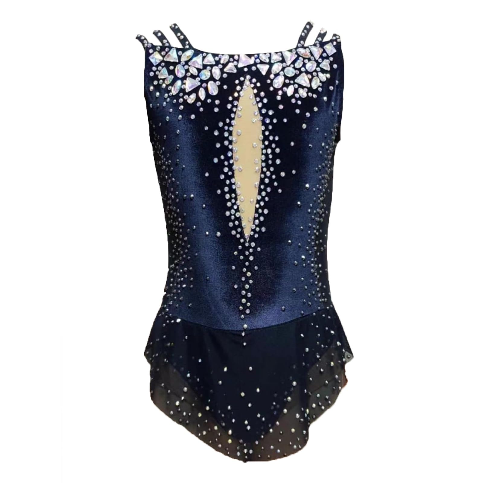 Kmarouse Rhythmic Gymnastics Leotards for Girls, Women Breathable Flexible Gymnastics Suit for Competition(L)