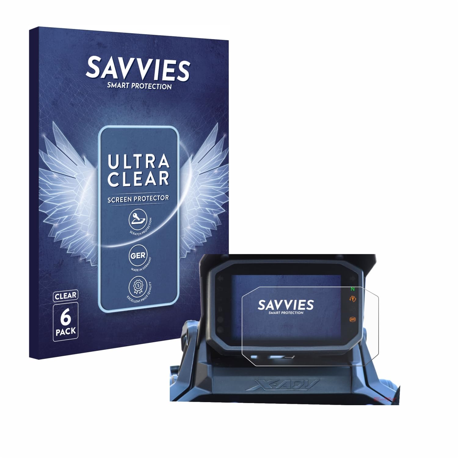 SCREENLEAF 2x nachhaltig verpackte Display Schutzfolie (für Honda X-ADV 750 RH10 (ab 2021