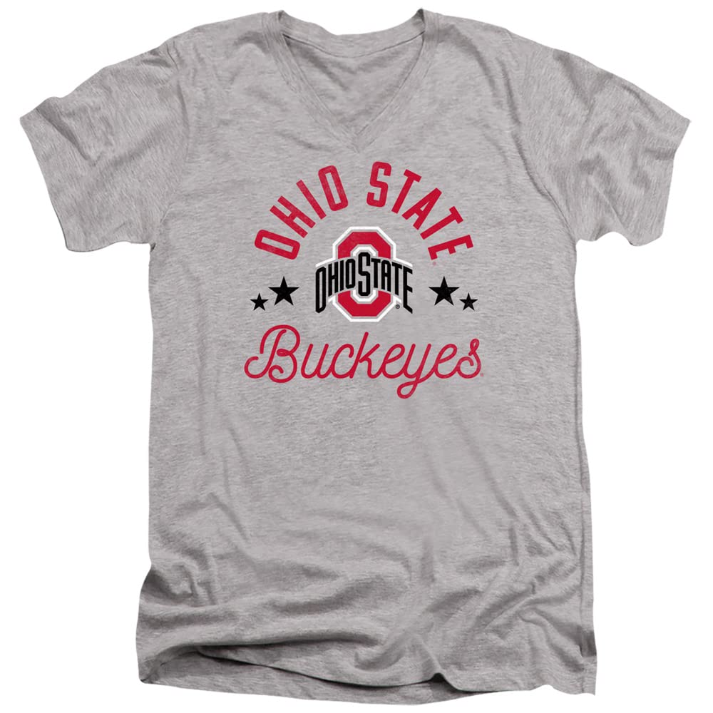The Ohio State University Official Buckeyes Unisex Adult V-Neck T Shirt